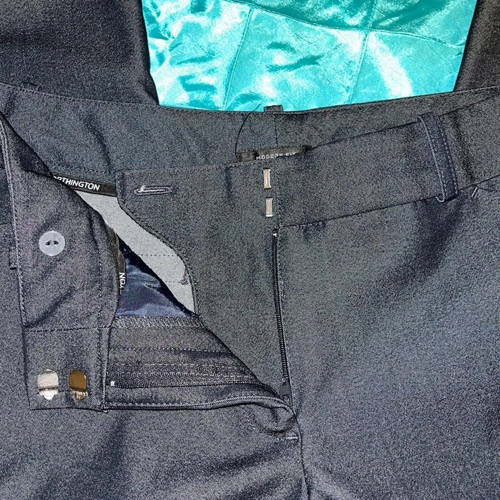 Worthington Dark Grey Wide-Leg Dress Pants - size 6 - Picture 5 of 6